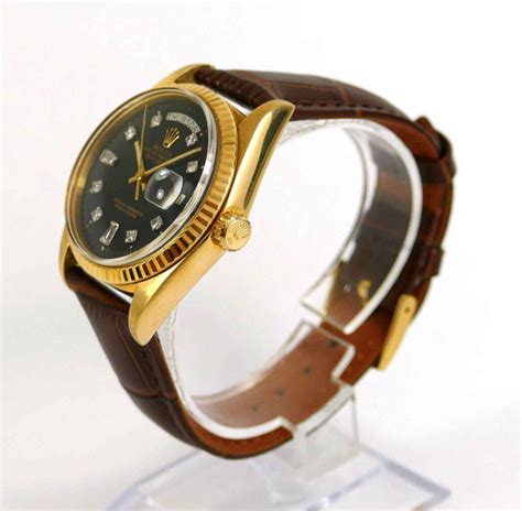 rolex president leather strap|More.